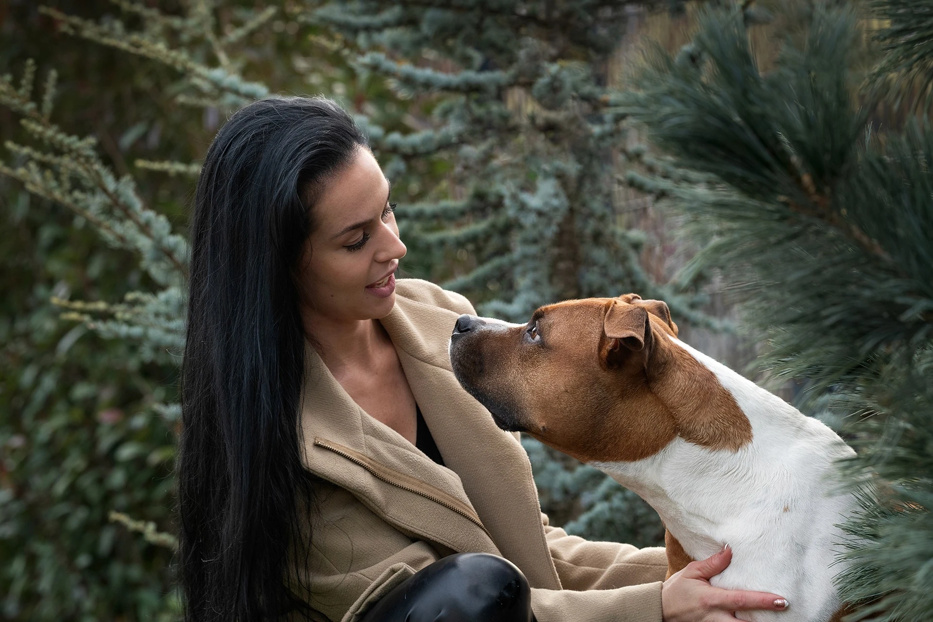 Sarah Gaderer mit Hund
