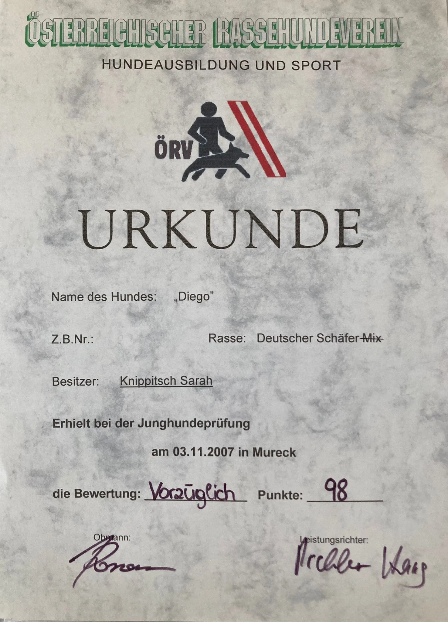 Urkunde 12